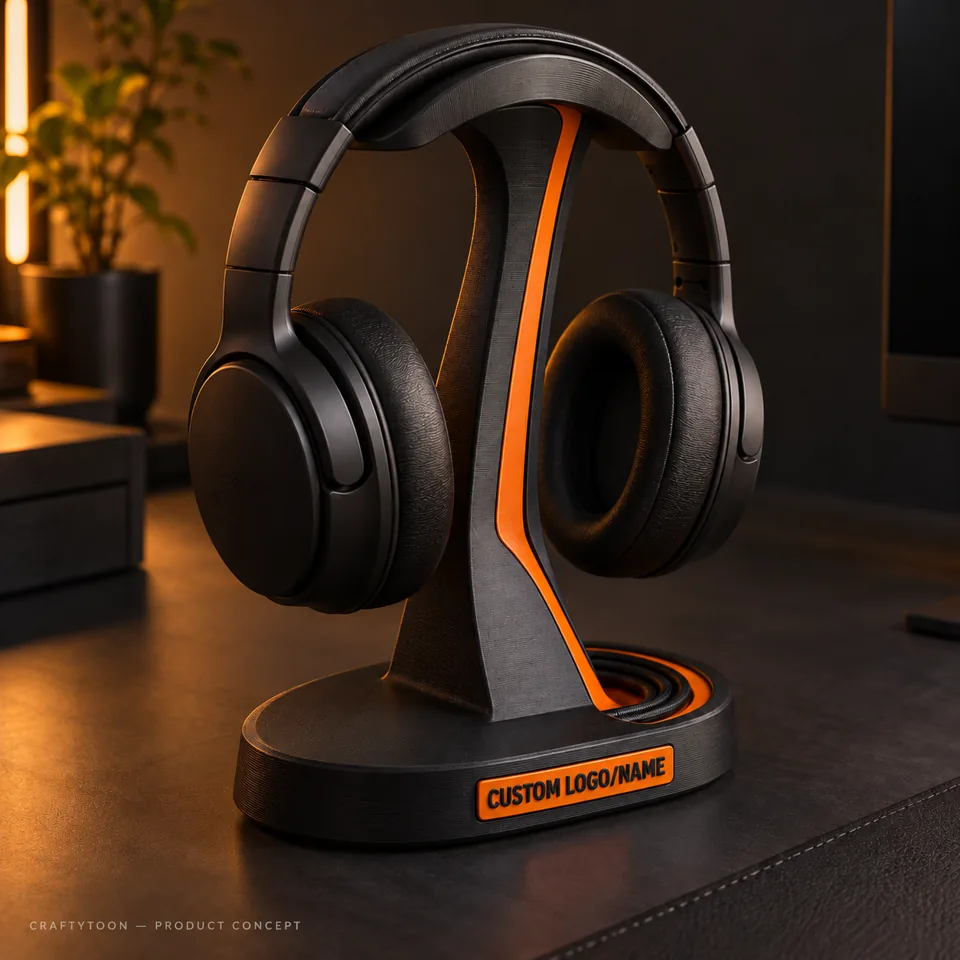 Personalised Headphone Stand