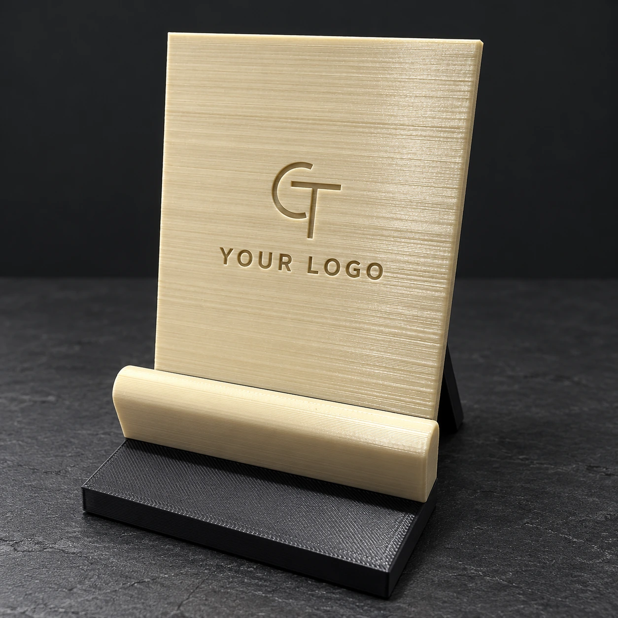 Deskmark — Custom Logo Phone Stand