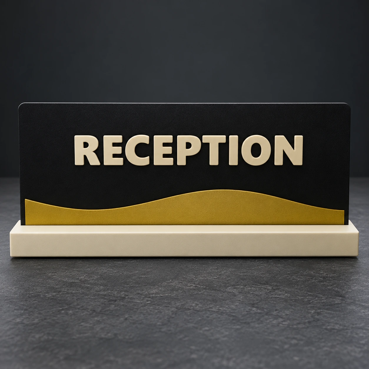 Welcome — Reception Desk Sign